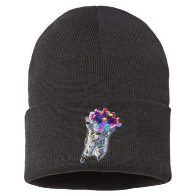 Astronaut Universe Planet Explosion Sustainable Knit Beanie
