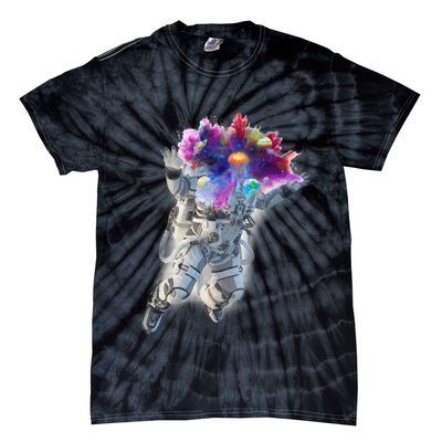 Astronaut Universe Planet Explosion Tie-Dye T-Shirt