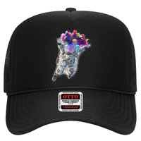 Astronaut Universe Planet Explosion Trucker Hat
