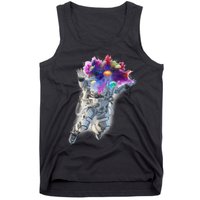 Astronaut Universe Planet Explosion Tank Top