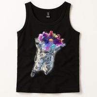 Astronaut Universe Planet Explosion Tank Top