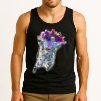 Astronaut Universe Planet Explosion Tank Top
