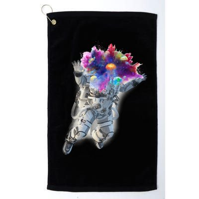 Astronaut Universe Planet Explosion Golf Towel