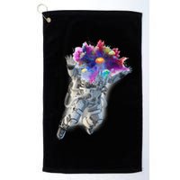 Astronaut Universe Planet Explosion Golf Towel