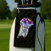 Astronaut Universe Planet Explosion Golf Towel