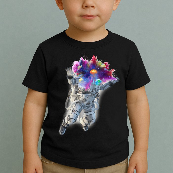 Astronaut Universe Planet Explosion Toddler T-Shirt