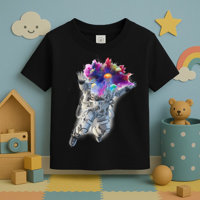 Astronaut Universe Planet Explosion Toddler T-Shirt