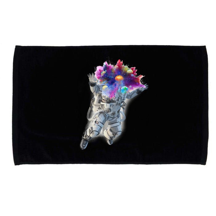 Astronaut Universe Planet Explosion Microfiber Hand Towel