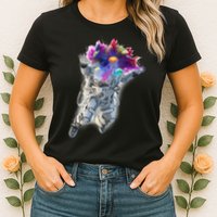 Astronaut Universe Planet Explosion Womens T-Shirt