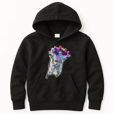 Astronaut Universe Planet Explosion Kids Hoodie