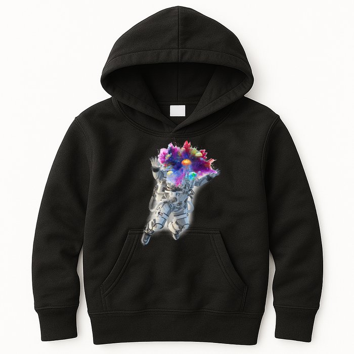 Astronaut Universe Planet Explosion Kids Hoodie