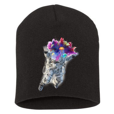Astronaut Universe Planet Explosion Short Acrylic Beanie