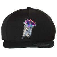 Astronaut Universe Planet Explosion Wool Snapback Cap