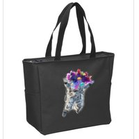 Astronaut Universe Planet Explosion Zip Tote Bag