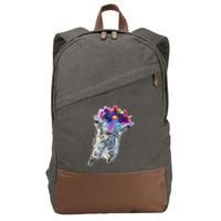 Astronaut Universe Planet Explosion Cotton Canvas Backpack