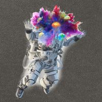 Astronaut Universe Planet Explosion Cotton Canvas Backpack