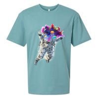 Astronaut Universe Planet Explosion Sueded Cloud Jersey T-Shirt
