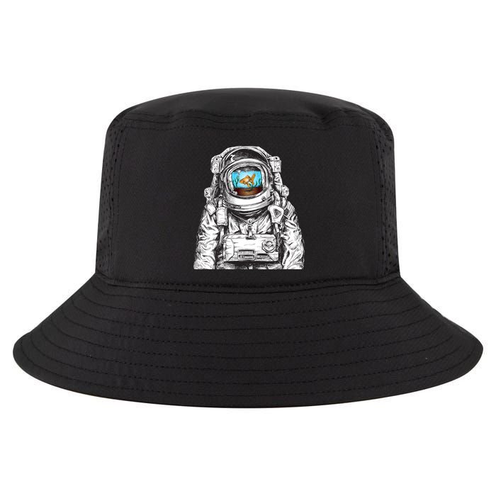 Astronaut With Goldfish Cool Comfort Performance Bucket Hat