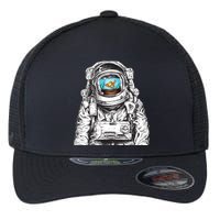 Astronaut With Goldfish Flexfit Unipanel Trucker Cap