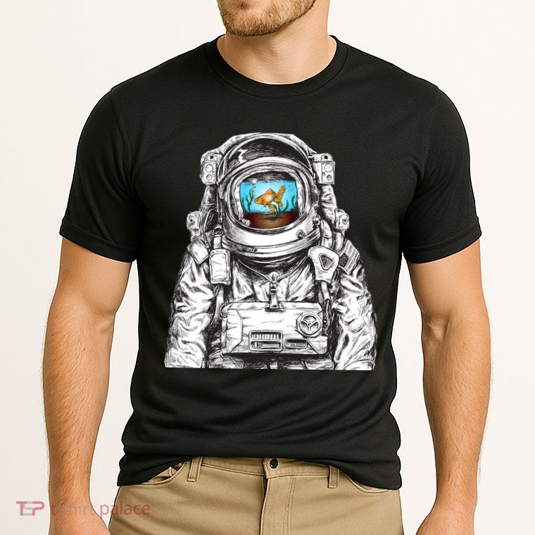 Astronaut With Goldfish Performance Shirt