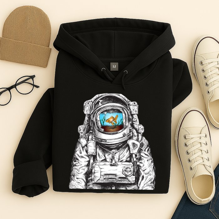 Astronaut With Goldfish Hoodie