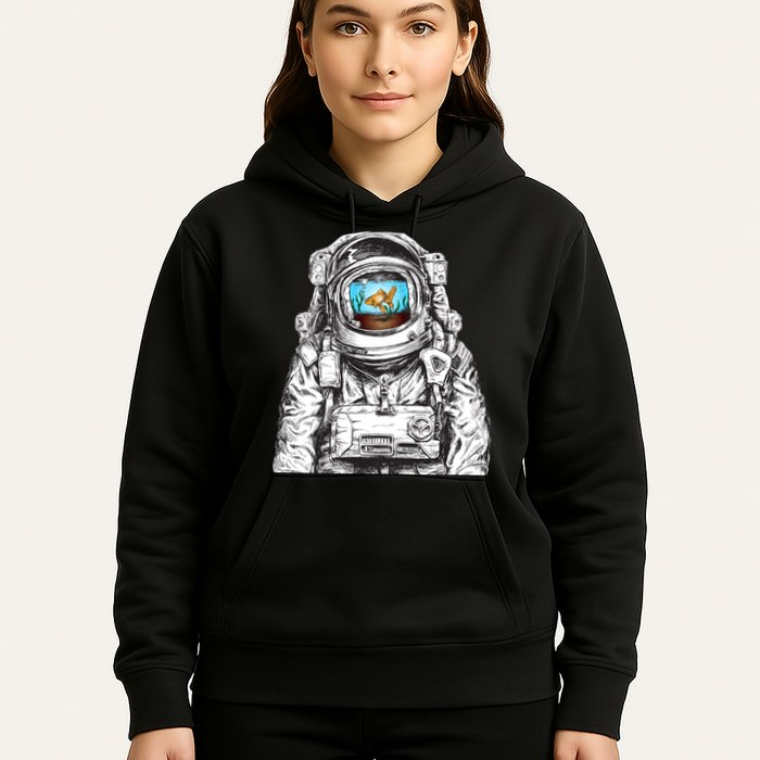 Astronaut With Goldfish Hoodie