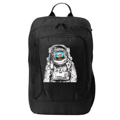 Astronaut With Goldfish City Backpack