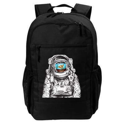 Astronaut With Goldfish Backpack