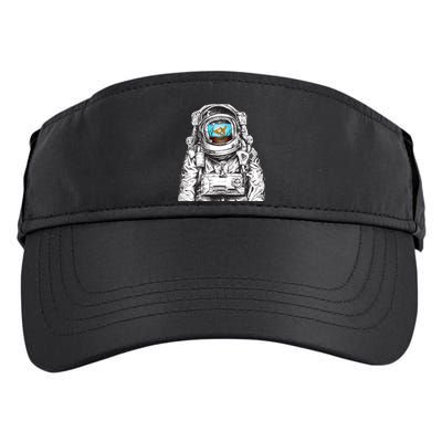 Astronaut With Goldfish Adult Drive Performance Visor