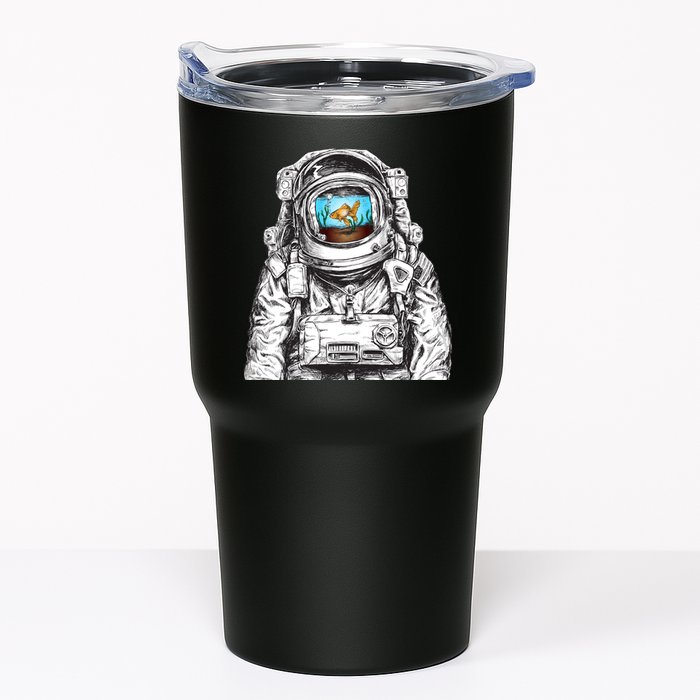 Astronaut With Goldfish Tumbler