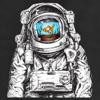 Astronaut With Goldfish 25L Jumbo Tote