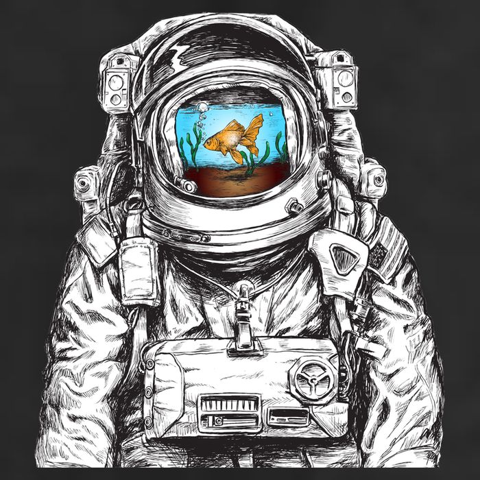 Astronaut With Goldfish 25L Jumbo Tote