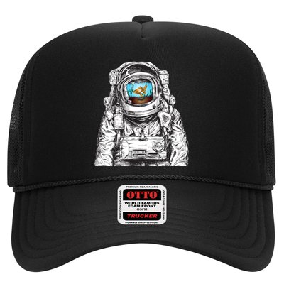 Astronaut With Goldfish Trucker Hat