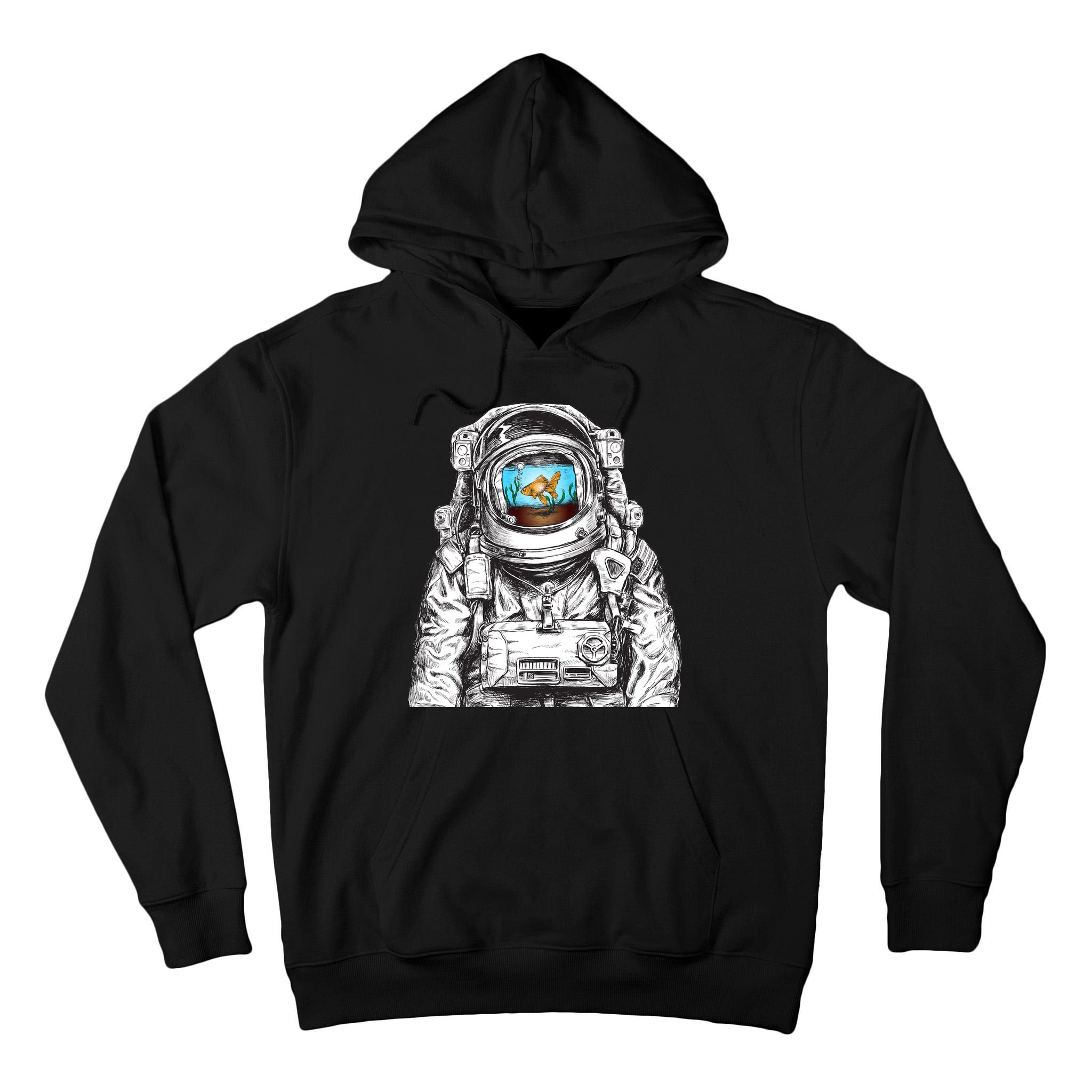 Astronaut With Goldfish Tall Hoodie