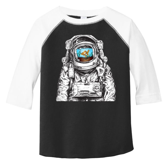 Astronaut With Goldfish Toddler Fine Jersey T-Shirt