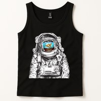 Astronaut With Goldfish Tank Top