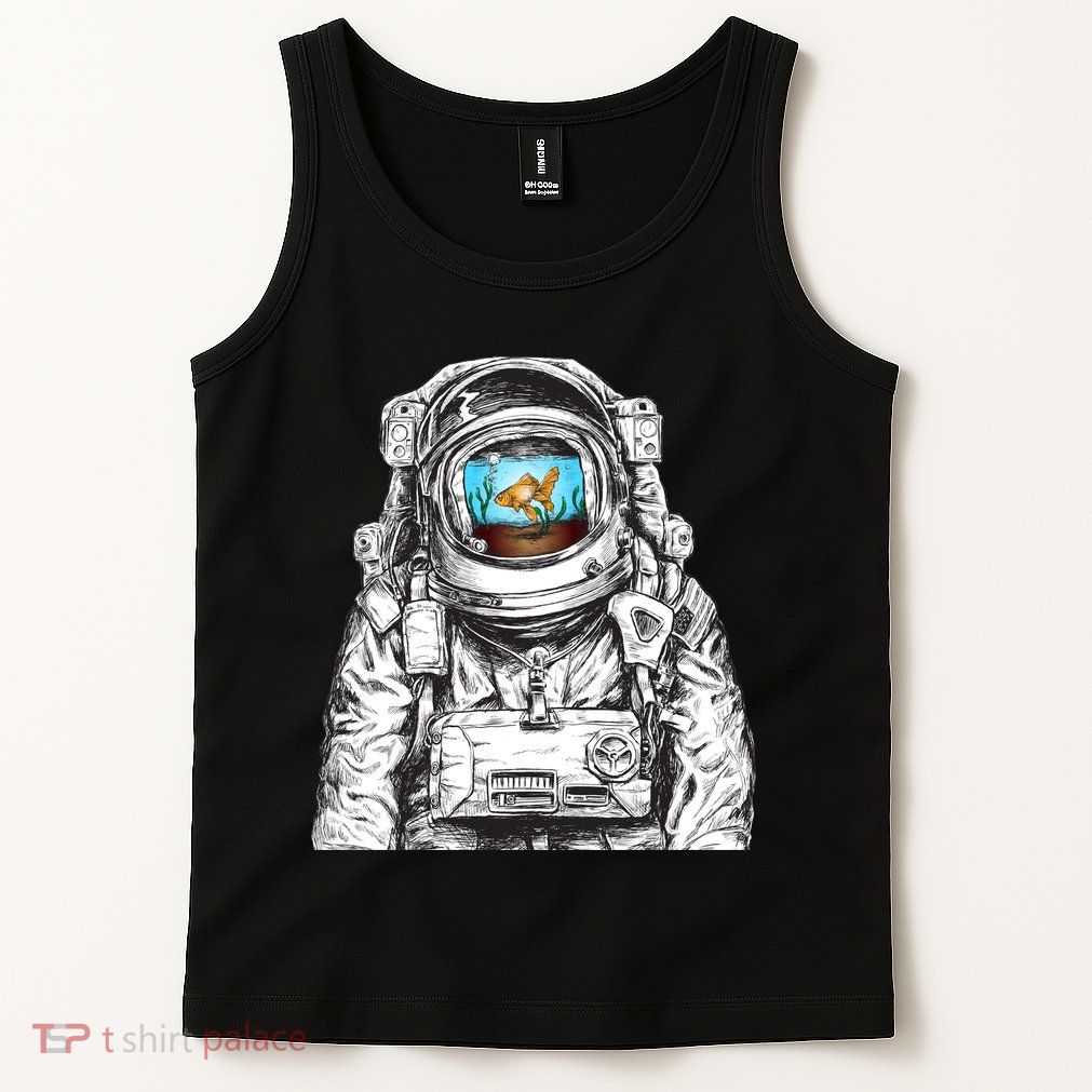 Astronaut With Goldfish Tank Top