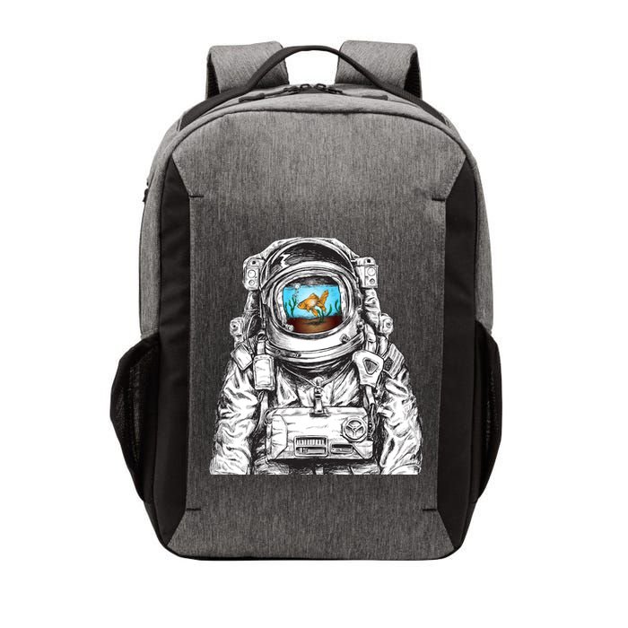 Astronaut With Goldfish Vector Backpack