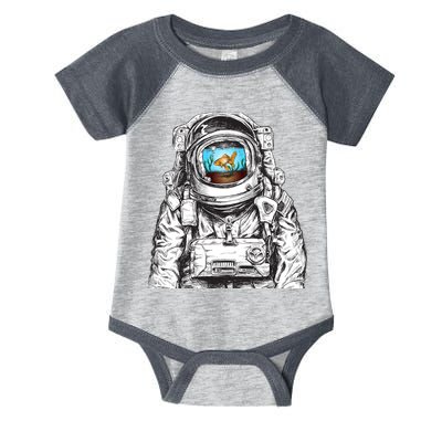Astronaut With Goldfish Infant Baby Jersey Bodysuit
