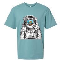 Astronaut With Goldfish Sueded Cloud Jersey T-Shirt