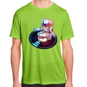 Astronaut Yoga Music Record Adult ChromaSoft Performance T-Shirt