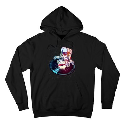 Astronaut Yoga Music Record Hoodie