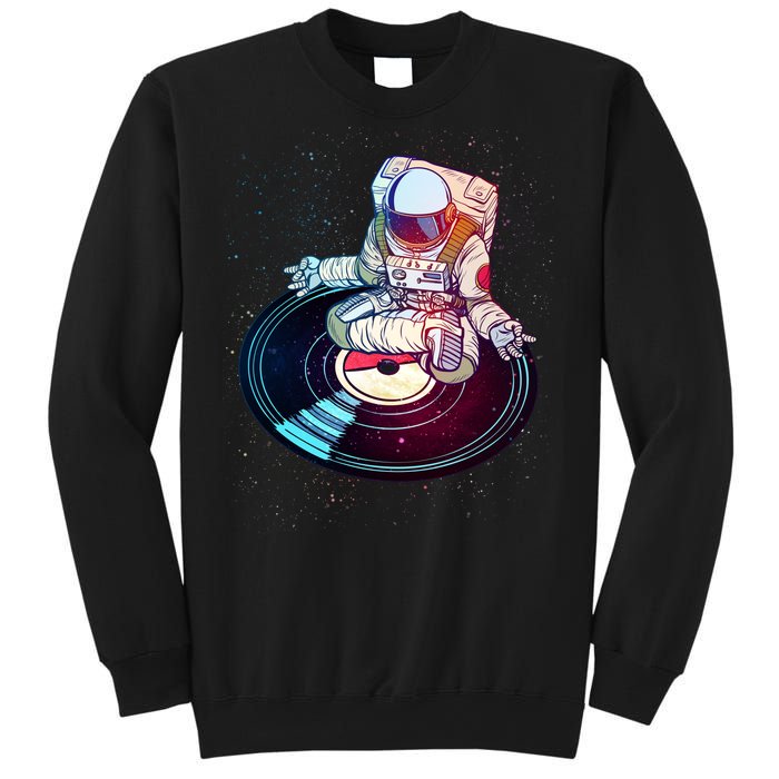 Astronaut Yoga Music Record Sweatshirt