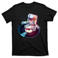 Astronaut Yoga Music Record T-Shirt