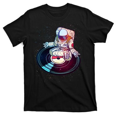 Astronaut Yoga Music Record T-Shirt