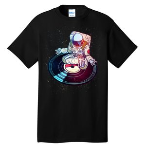 Astronaut Yoga Music Record Tall T-Shirt