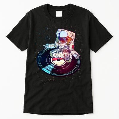 Astronaut Yoga Music Record Tall T-Shirt
