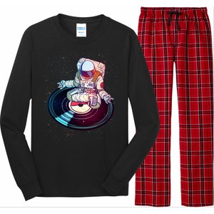 Astronaut Yoga Music Record Long Sleeve Pajama Set