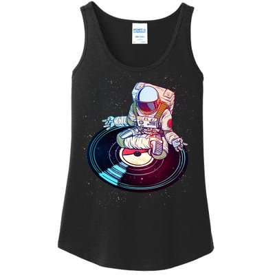 Astronaut Yoga Music Record Ladies Essential Tank