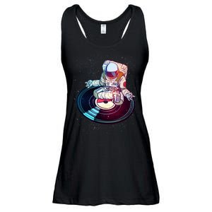 Astronaut Yoga Music Record Ladies Essential Flowy Tank